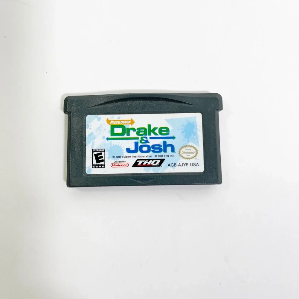 Nintendo Drake & Josh Game Boy Advance GBA Gray AGB-AJYE-USA THQ Nickelodeon